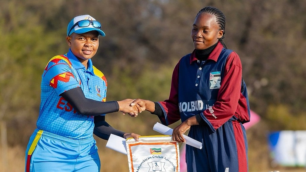 Instagram/Botswana Cricket : Eswatini Vs Mozambique Live Streaming, ICC Women’s T20 World Cup Africa Qualifier Division 2: Captains Mbali Dlamini (left) and Angelica Filipe Salomao at the toss.