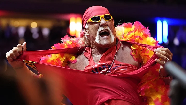 Hogan, whose real name was Terry Bollea, was perhaps the biggest star in WWE’s long history. - AP
