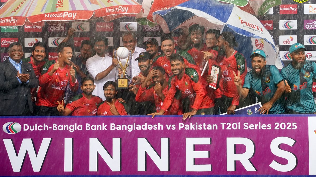 X/bcbtigers : Bangladesh celebrate after winning series