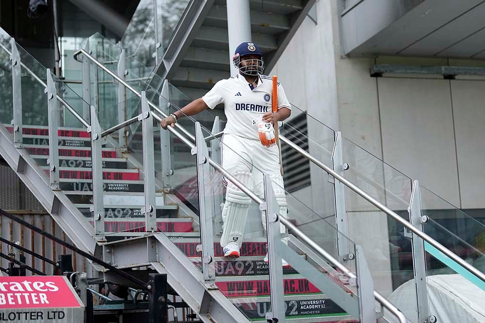 Indias tour of England: IND vs ENG 4th Test day 2 photos from Manchester_ Rishabh Pant