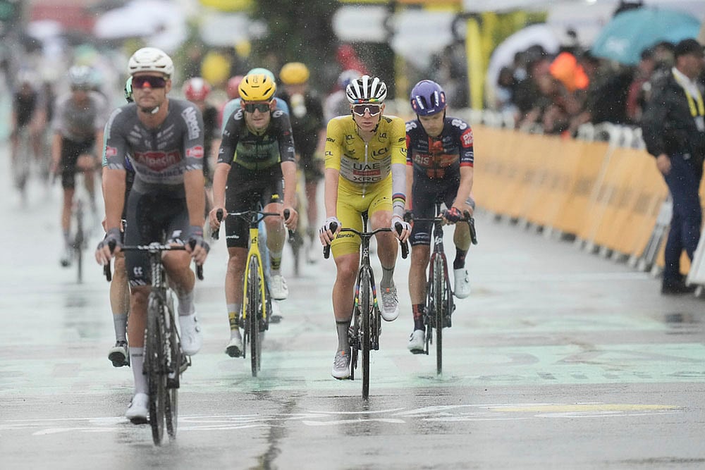 Tour De France 2025 Cycling Race seventeenth stage in Valence photos: Slovenias Tadej Pogacar