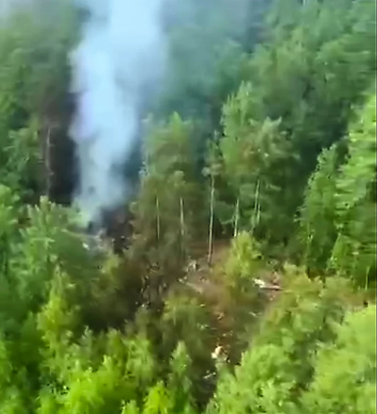 Crash site near Tynda, Russia - null