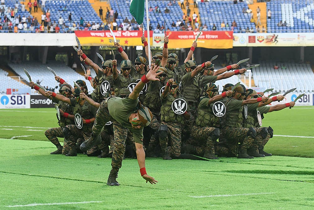 Durand Cup Football 2025 Opening Ceremony photos_5 Gorkha Rifles members