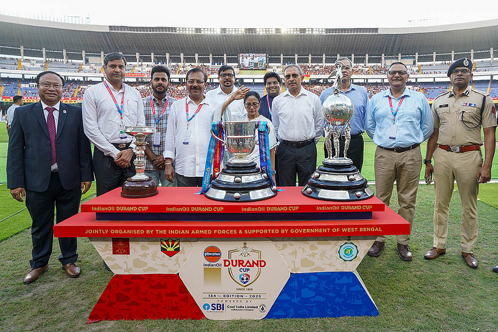 Durand Cup Football 2025 Opening Ceremony photos_Durand Cup trophy 