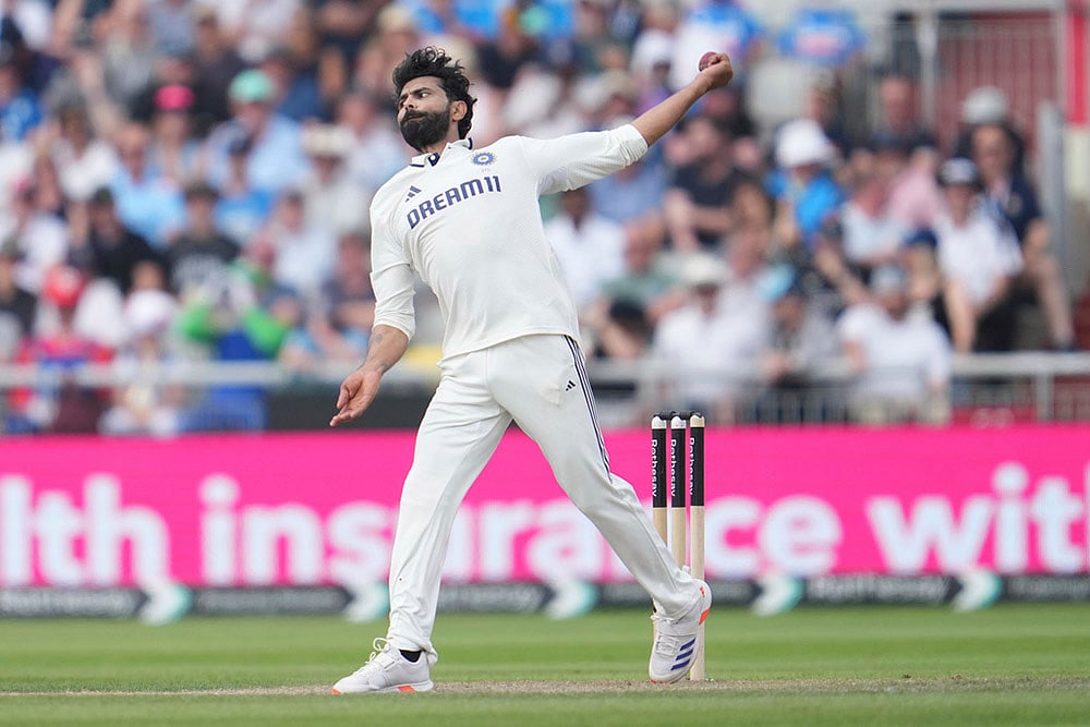 Indias tour of England: IND vs ENG 4th Test day 3 photos from Manchester_Ravindra Jadeja 