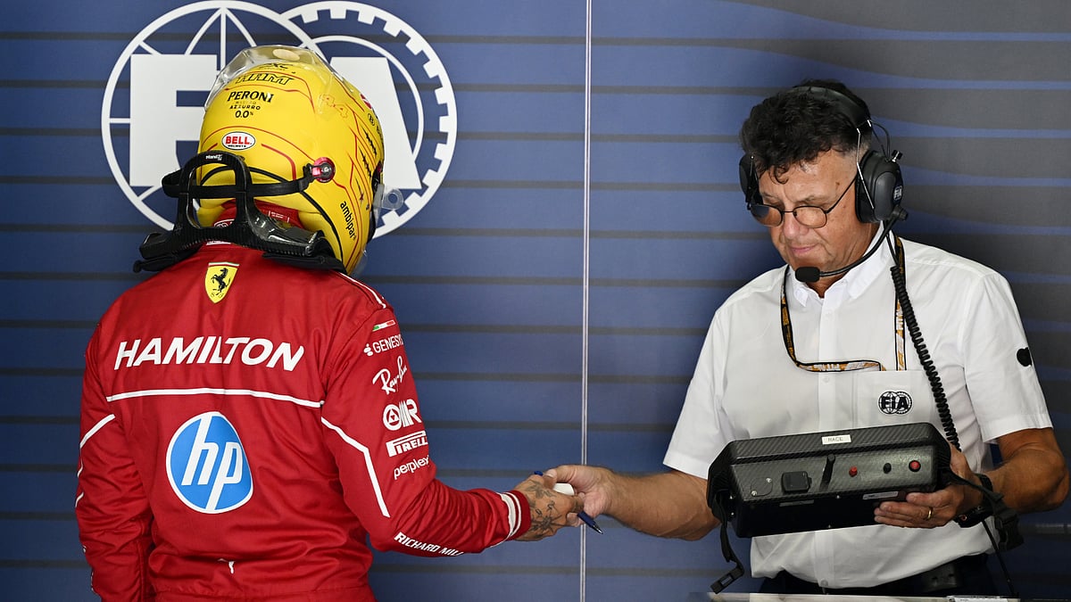 Ferrari's Lewis Hamilton