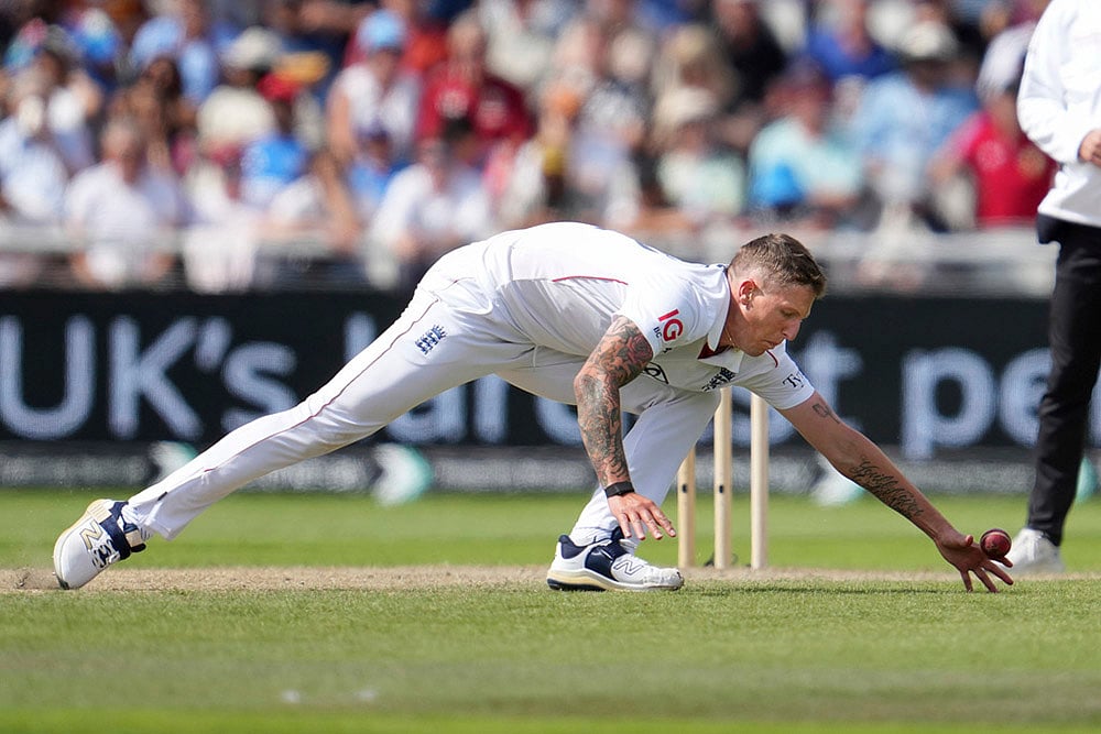 Indias tour of England: IND vs ENG 4th Test day 4 photos from Manchester_Brydon Carse