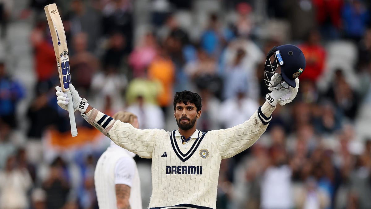 Washington Sundar was one of three second-innings centurions for India