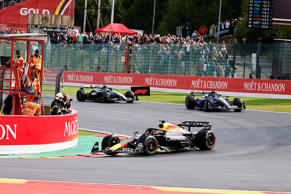 F1 GP 2025 Belgian Formula One Grand Prix auto racing photos: Red Bull driver Max Verstappen