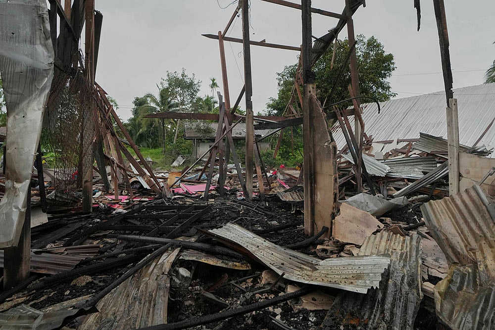 Thailand-Cambodia border conflict_damaged house in thailand