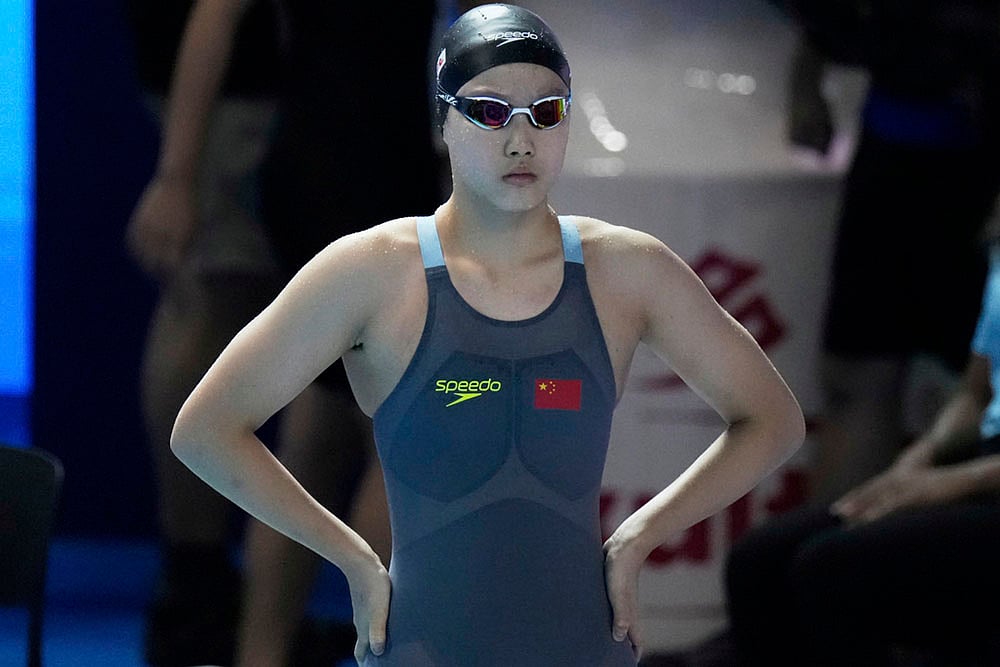 Chinese prodigy swimmer Yu Zidi at Singapore Swimming Worlds 2025 photo 2