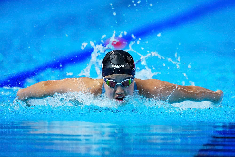 Chinese prodigy swimmer Yu Zidi at Singapore Swimming Worlds 2025 photo 7