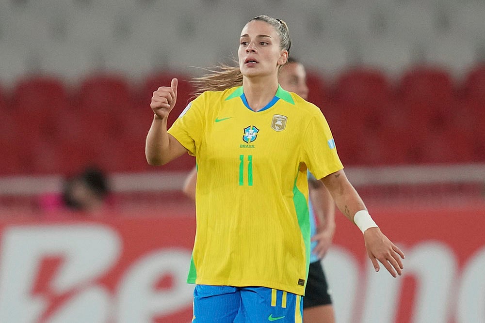 Copa America Femenina Sem-final Brazil vs Uruguay Soccer photos: Brazils Gio