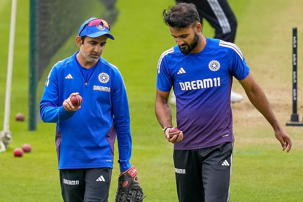 IND vs ENG 5th Test - Team India training session photos  Gautam Gambhir and Akash Deep