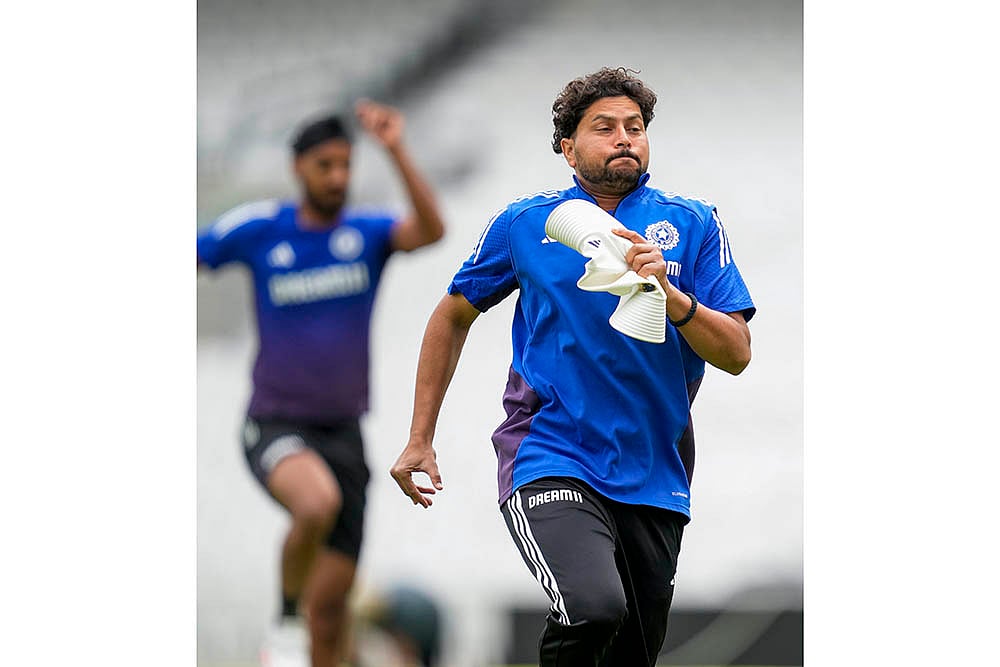IND vs ENG 5th Test - Team India training session photos Kuldeep Yadav 