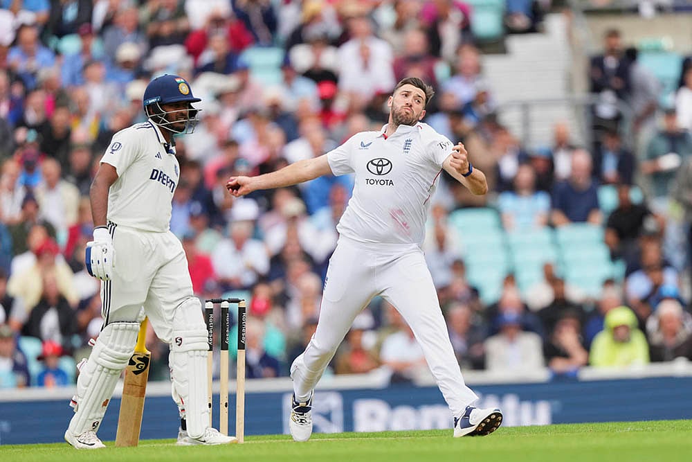 Indias tour of England - India Vs England Cricket 5th Test Day 1 at The Kia Oval:  Jamie Overton 