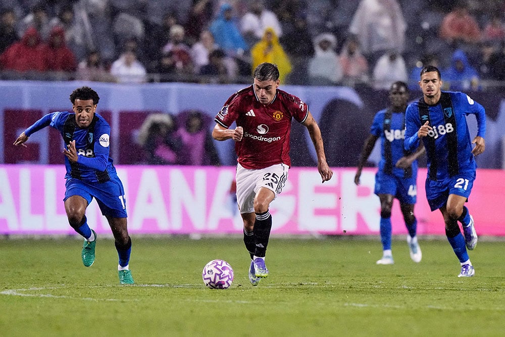Premier League Summer Series 2025 Manchester United Vs Bournemouth in Chicago: Manuel Ugarte