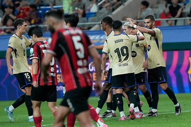 Pre-Season Club Friendly Soccer match Barcelona vs FC Seoul in South Korea: Ferran Torres