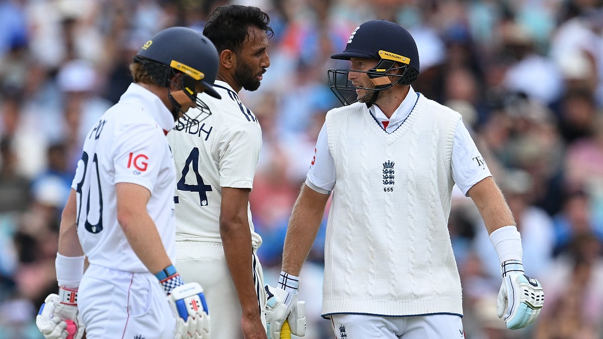 Prasidh Krishna and Joe Root had a fiery exchange on day two