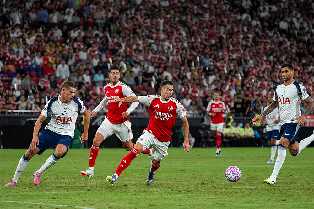 PL Pre-Season Club Friendly Soccer Arsenal vs Tottenham Hotspur in Hong Kong: Gabriel Martinelli