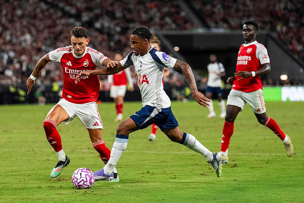 | Photo: AP/Chan Long Hei : EPL Pre-Season Club Friendly: Arsenal FC vs Tottenham Hotspur
