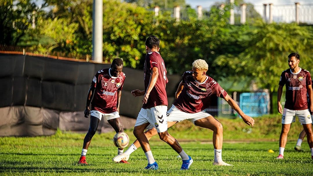 Instagram/Real Kashmir FC : Indian Navy FT Vs Real Kashmir FC Live Streaming, Durand Cup: The Srinagar-based club trains in Imphal ahead of the face-off.