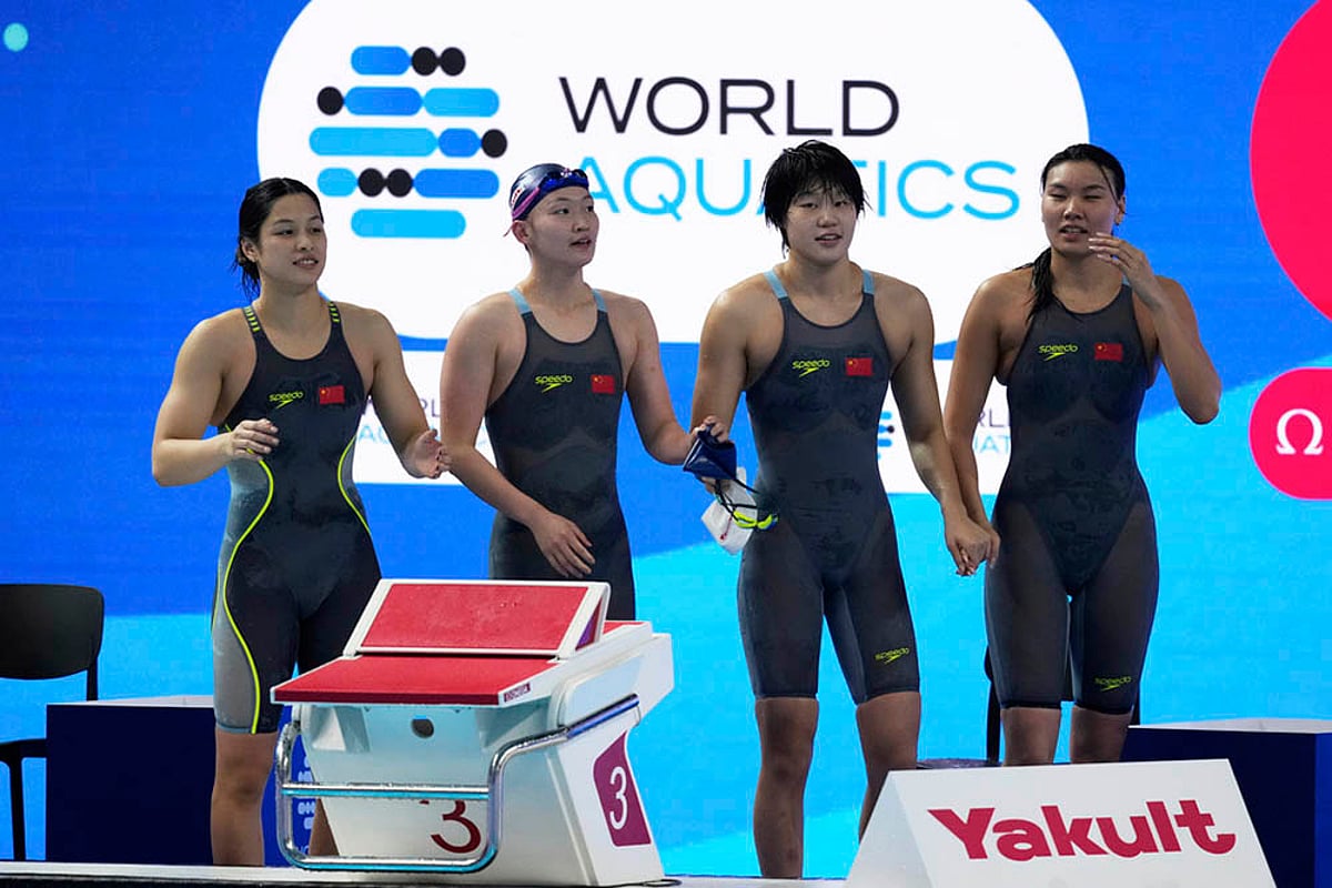 World Aquatics Championships 2025 Women's 4x200-meter freestyle relay final_team China