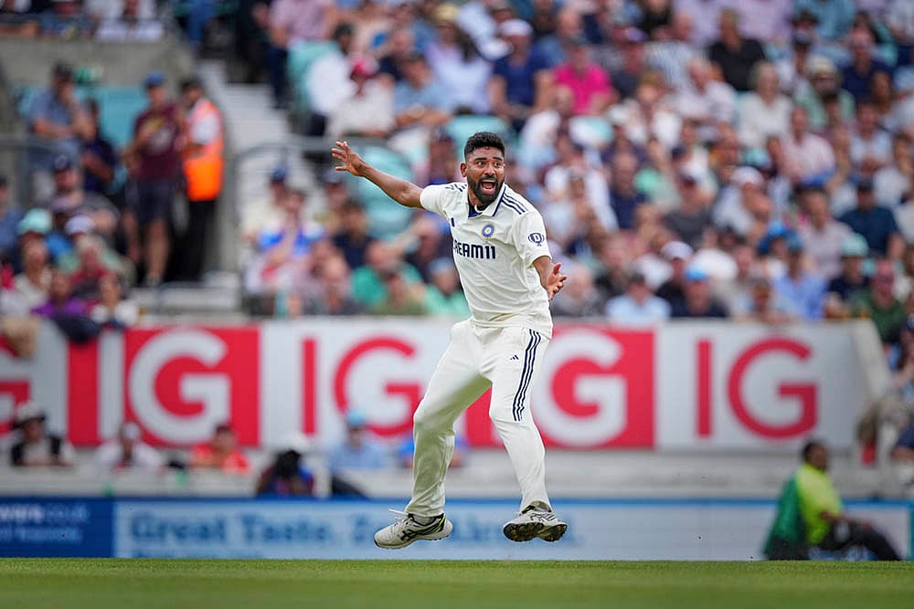 Indias tour of England - India Vs England Cricket 5th Test Day 2 at The Kia Oval: Mohammed Siraj 