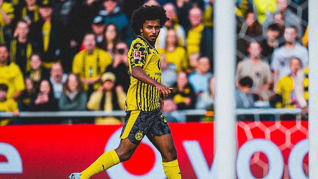 Borussia Dortmund vs Lille: Karem Adeyemi celebrates after scoring the third goal for BVB in the pre-season friendly match against LOSC. - | Photo: X/BlackYellow