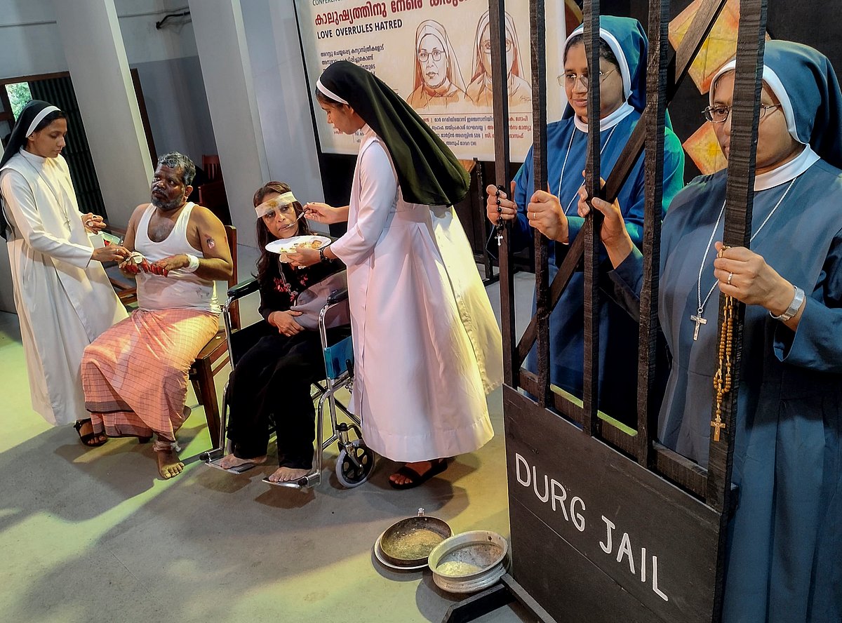PTI : Protest against the arrest of Kerala nuns in Chhattisgarh