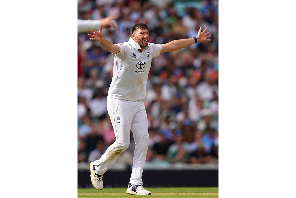 Indias tour of England - India Vs England Cricket 5th Test Day 3 at The Kia Oval: Jamie Overton 