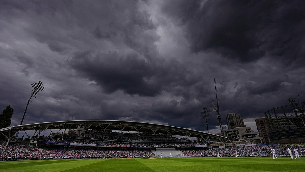 AP : India Vs England 5th Test, Day 4 Weather Forecast: Dark clouds hover over the sky on the third day at The Oval.