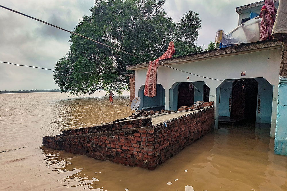 Floods amid monsoon season in Kanpur