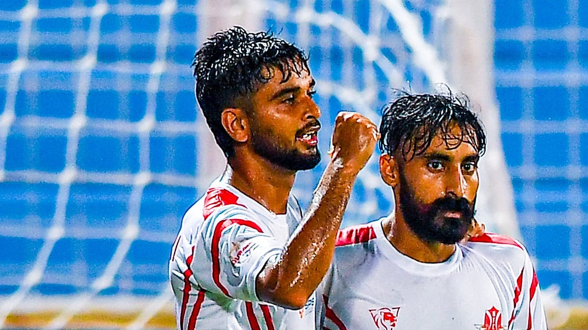 Photo: X | Durand Cup : Namdhari FC players during a Durand Cup match.