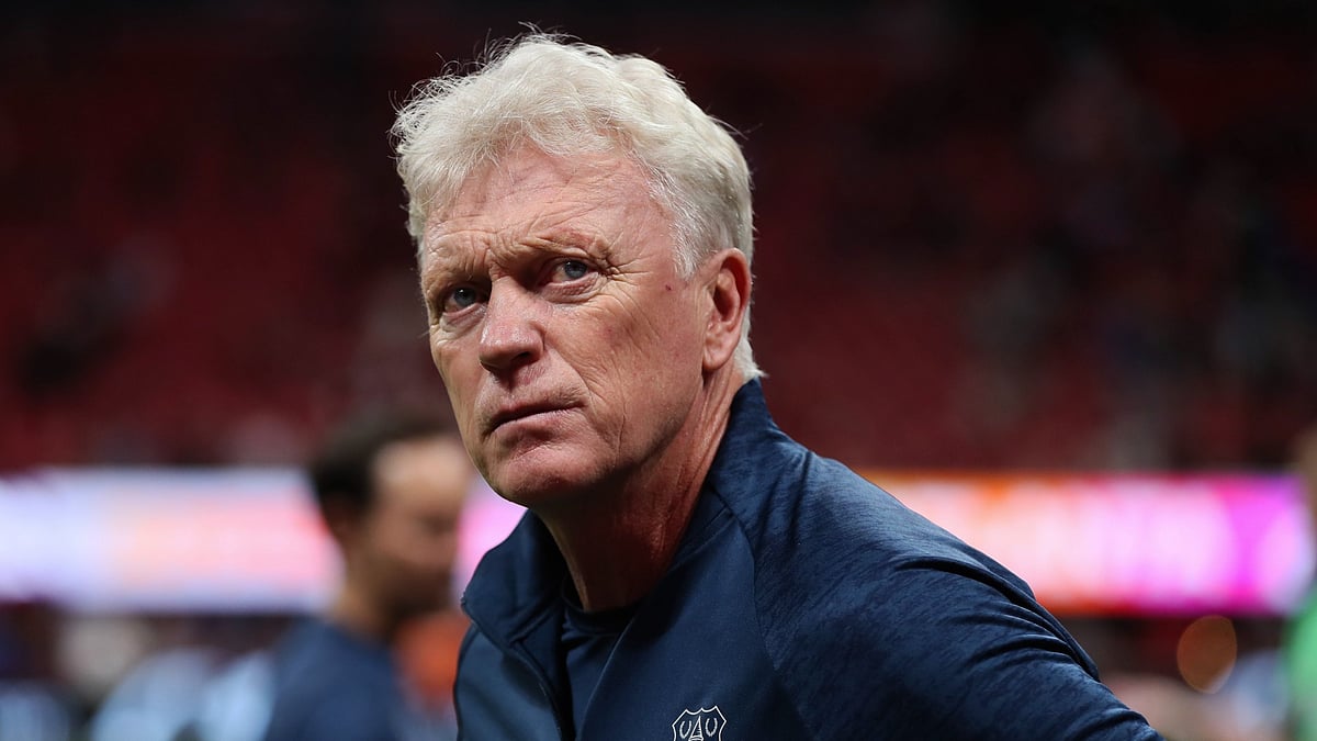 David Moyes looks on after Everton's 2-2 draw with Manchester United in Atlanta. - File