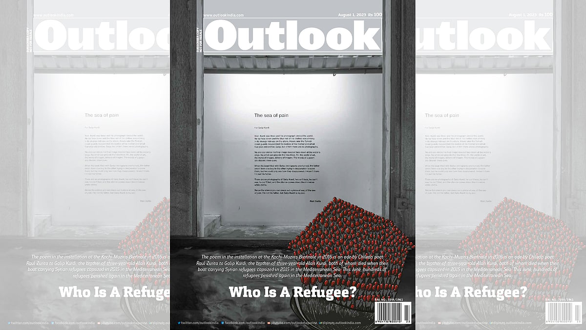 File Photo  : Outlook Magazine's August 1, 2023 issue titled Who is a refugee? sought to confront the growing indifference known as "compassion fatigue" by asking a profound question: Who is a refugee?