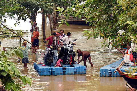 Ganga waterlevel rises in Patna