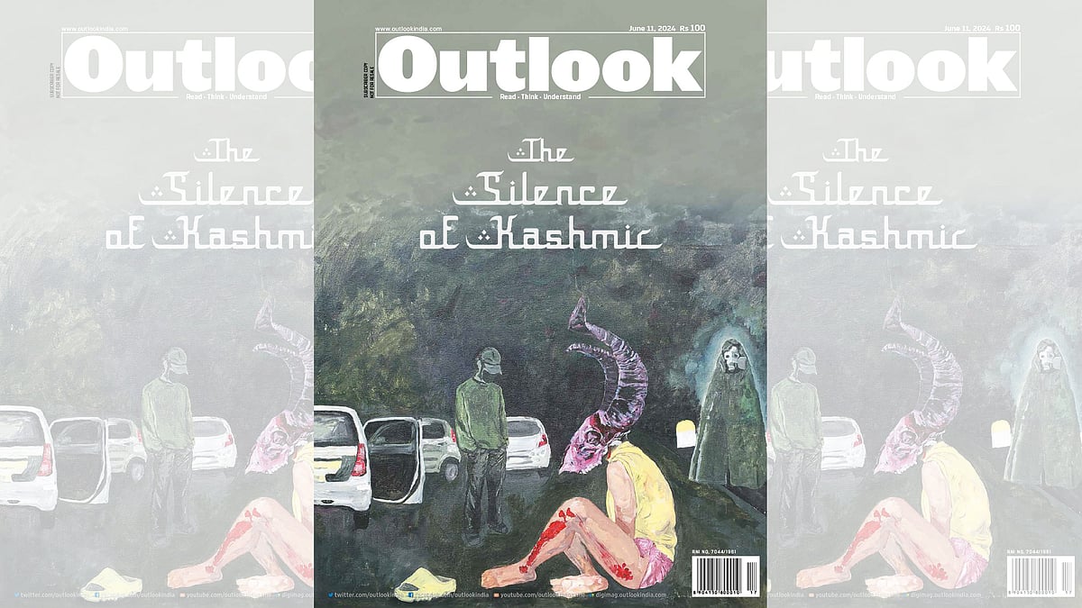 Outlook Design Team : Outlook magazine cover for June 11, 2025: Silence of Kashmir 