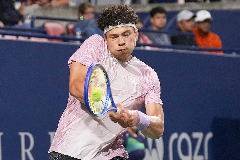 2025 Canadian Open Tennis Ben Shelton vs Taylor Fritz semi final match photos_7