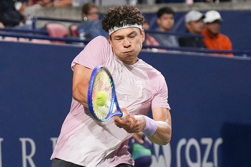 2025 Canadian Open Tennis Ben Shelton vs Taylor Fritz semi final match photos_7