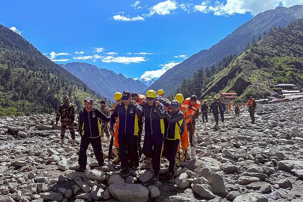 Cloudburst in Uttarkashi - | Photo: PTI