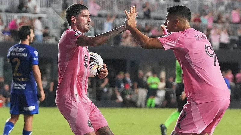 Inter Miami vs Pumas UNAM match report Leagues Cup 2025 luis suarez