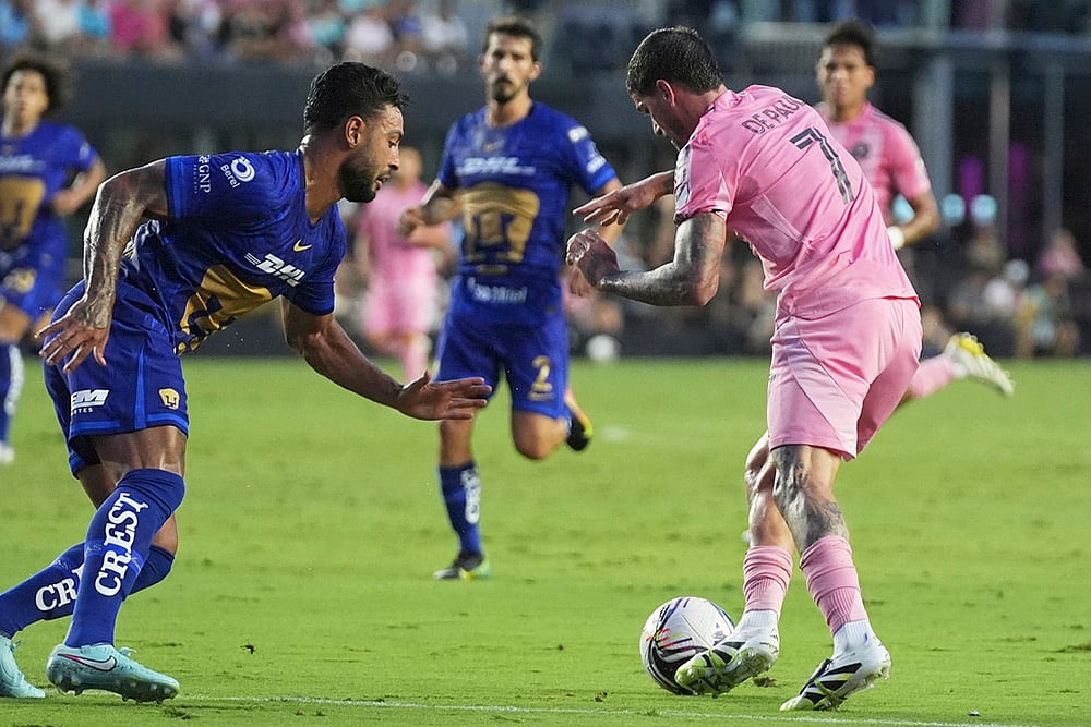 Leagues Cup Soccer Puma UNAM vs Inter Miami in Florida_Rodrigo De Paul