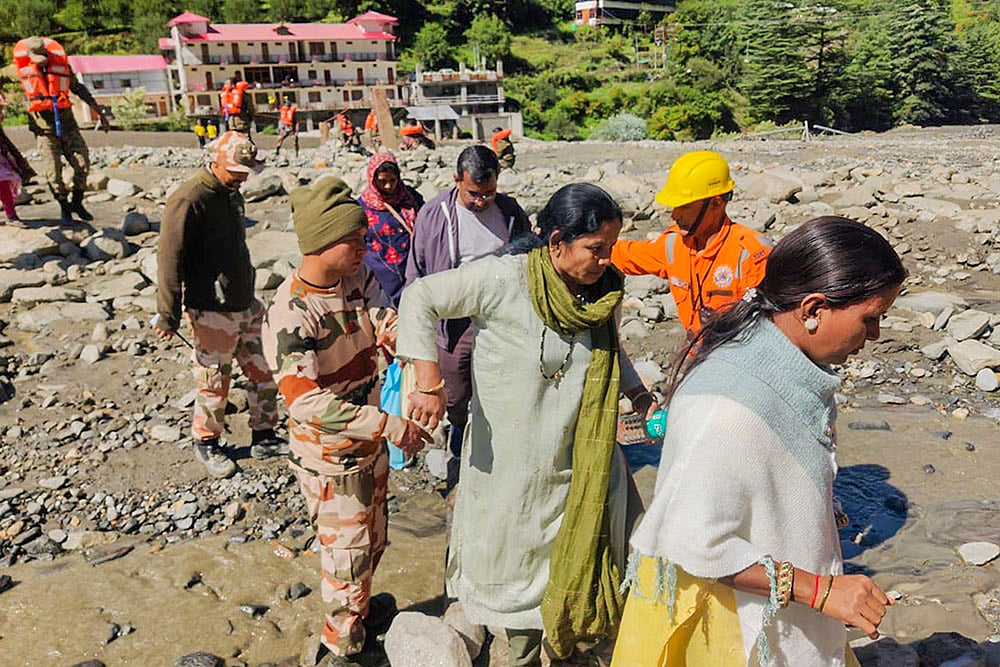 Uttarkashi cloudburst: Rescue work underway- Stranded people