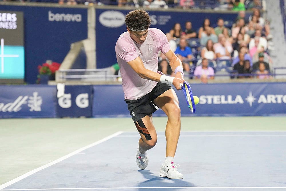 2025 Canadian Open Tennis Ben Shelton vs Taylor Fritz semi final match photos_4