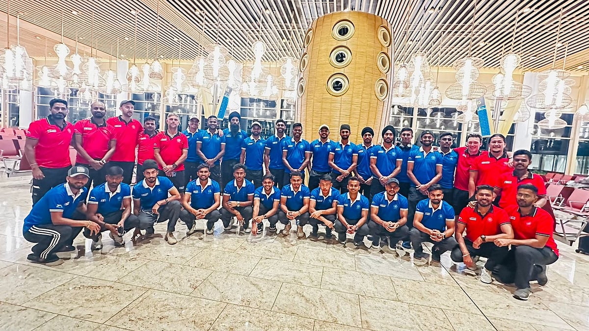 Hockey India : The Indian men's hockey team leaving for Australia from Bengaluru.