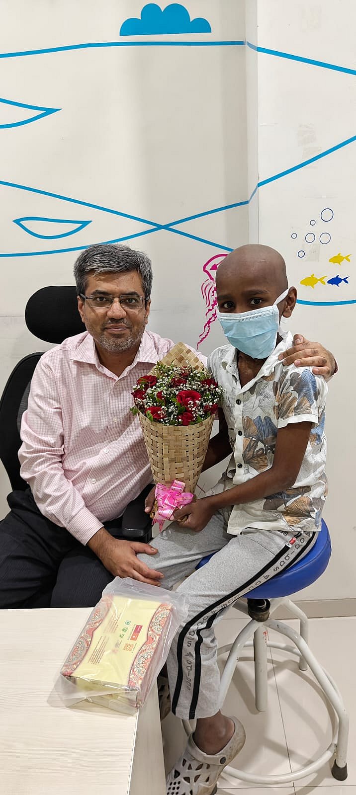 Dr. Chintan Vyas - with 11-year-old patient