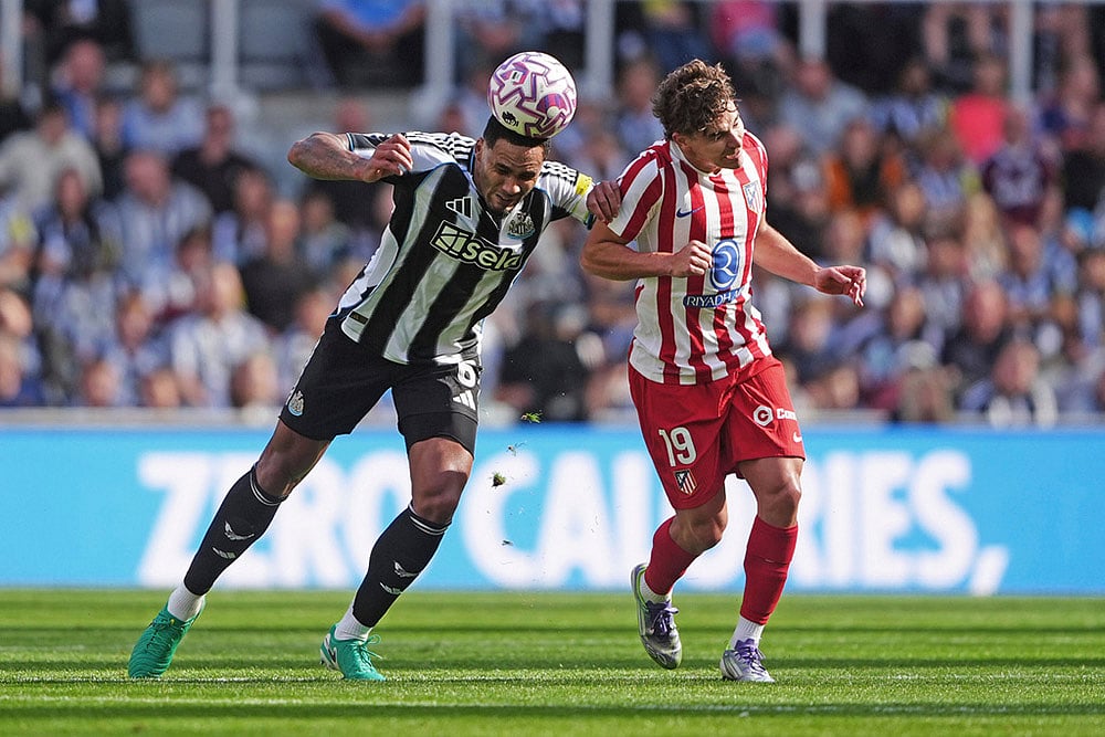 Britain Soccer Club Friendly Newcastle United Vs Atletico Madrid match photos: Julian Alvarez