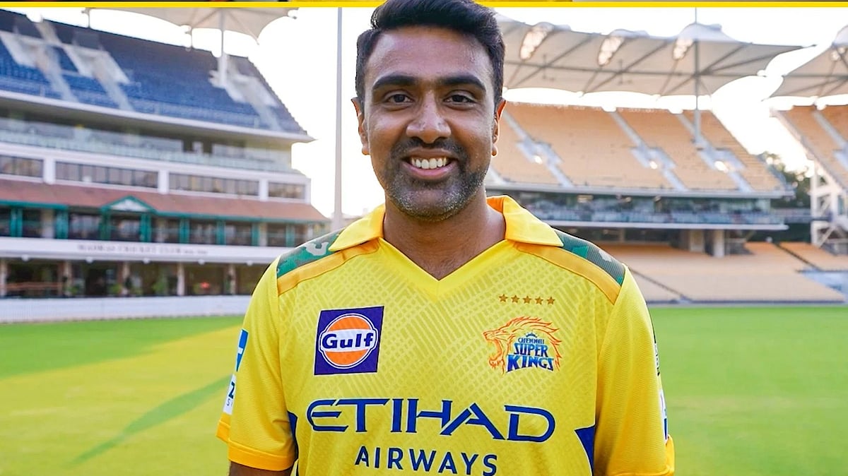 CSK : R Ashwin in CSK colours