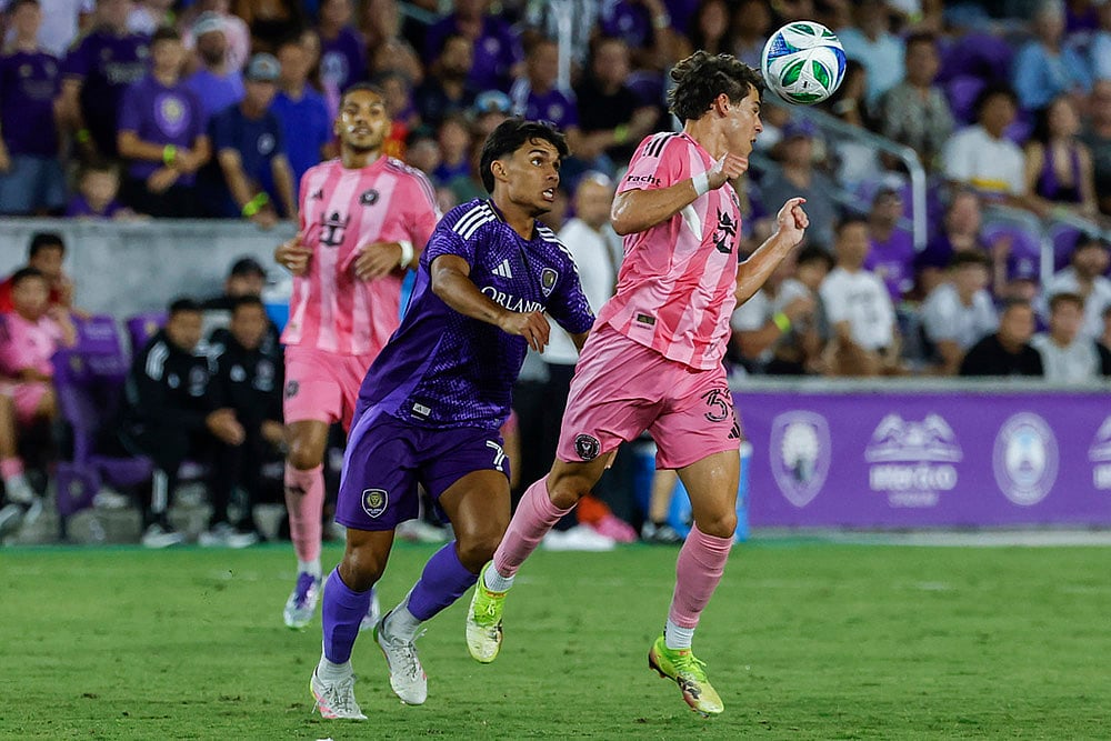 MLS soccer match Inter Miami vs Orlando city in Florida: Ramiro Enrique